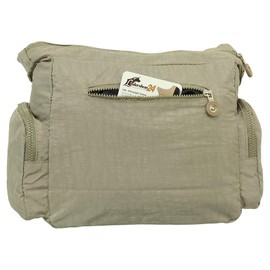 Ledershop24 Gift Set – Lightweight Women's & Men's Shoulder Bag Sports Bag Fabric Bag Various Colours, stone, Minimal