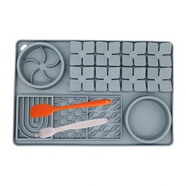 Lick Mat for Dogs with Suction Cups,Silicone Dog Lick Mat,Slow Feeder Bowl,Dog Puzzle Toy,Interactive Sniff Mat for Bored Puppies,Snuffle Mat for Pet Smell Training and Slow Eating