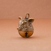 Dsadrwq 4 Pcs Brass Pig Head Bell Animal Shaped Bells