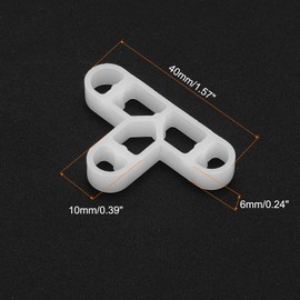 HARFINGTON 200pcs Tile Spacers 10mm Hard Plastic t Type Tiles Leveler Spacer Installation Ceramic Spacing Clips for Wall Floor