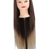 Training Head Long Soft Hair Hairdressing Styling Mannequin Head Hat