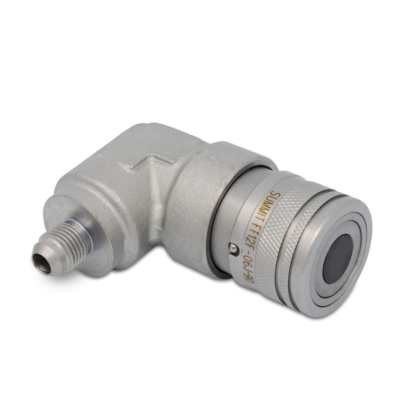 90 Degree Female Flat Face Skid Steer Hydraulic Quick Connect