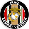 Round Marines Iraq Combat Veteran Sticker (us Corps Vet Military