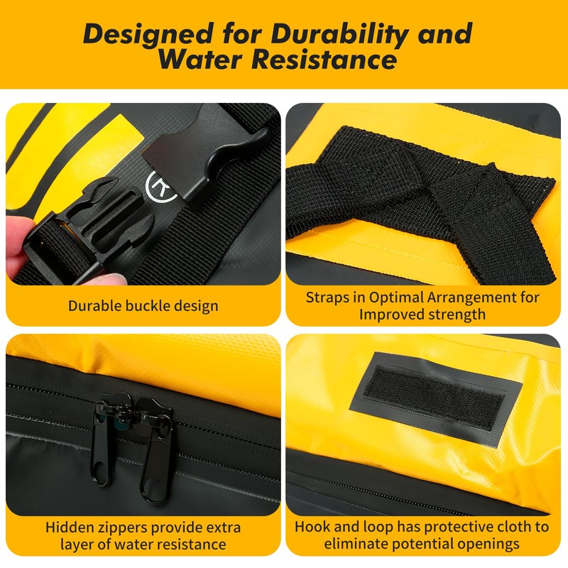 MaxxHaul Waterproof Car Roof Bag (15 Cubic Feet) – Universal