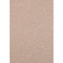 Florence Glitter Cardstock - Coloured Card A4 - Champagne - 5 Sheets of Craft Paper - Scrapbook Paper for Card Making and Other Paper Crafts - 250 GSM