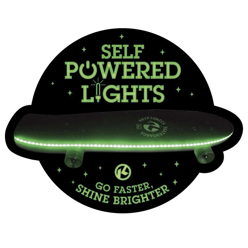 Kryptonics NWT-Kryptonics 30 Inch Self Powered LED Deck, NO Batteries