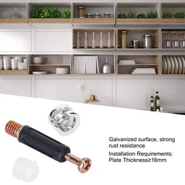 100 Juegos de Rueda Excéntrica 3 En 1, Juego de Tuercas de Tornillo de Pieza de Conexión, Conector de Hardware Para Muebles, Accesorios de Hardware, Para Uso Domésticotornillo combinado