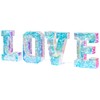 Proycon 4-Piece Clever LED Decoration Light Letters Love USB Multi-Coloured
