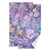 MATEKULI Purple Floral Hand Towels for Bathroom 2 Pack,Microfiber Soft Absorbent Garden Pink Wildflower Spring Nature Scenery Kitchen Towels,Decorative Bathroom Towels for Face,Hair,Bath 14"x28"