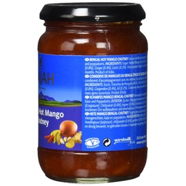 Rajah Bengal Mango Chutney - Fruity, Spicy, Slightly Sour - Ideal for Seasoning Meat, Fish, Cheese or Dipping - 1 x 340g