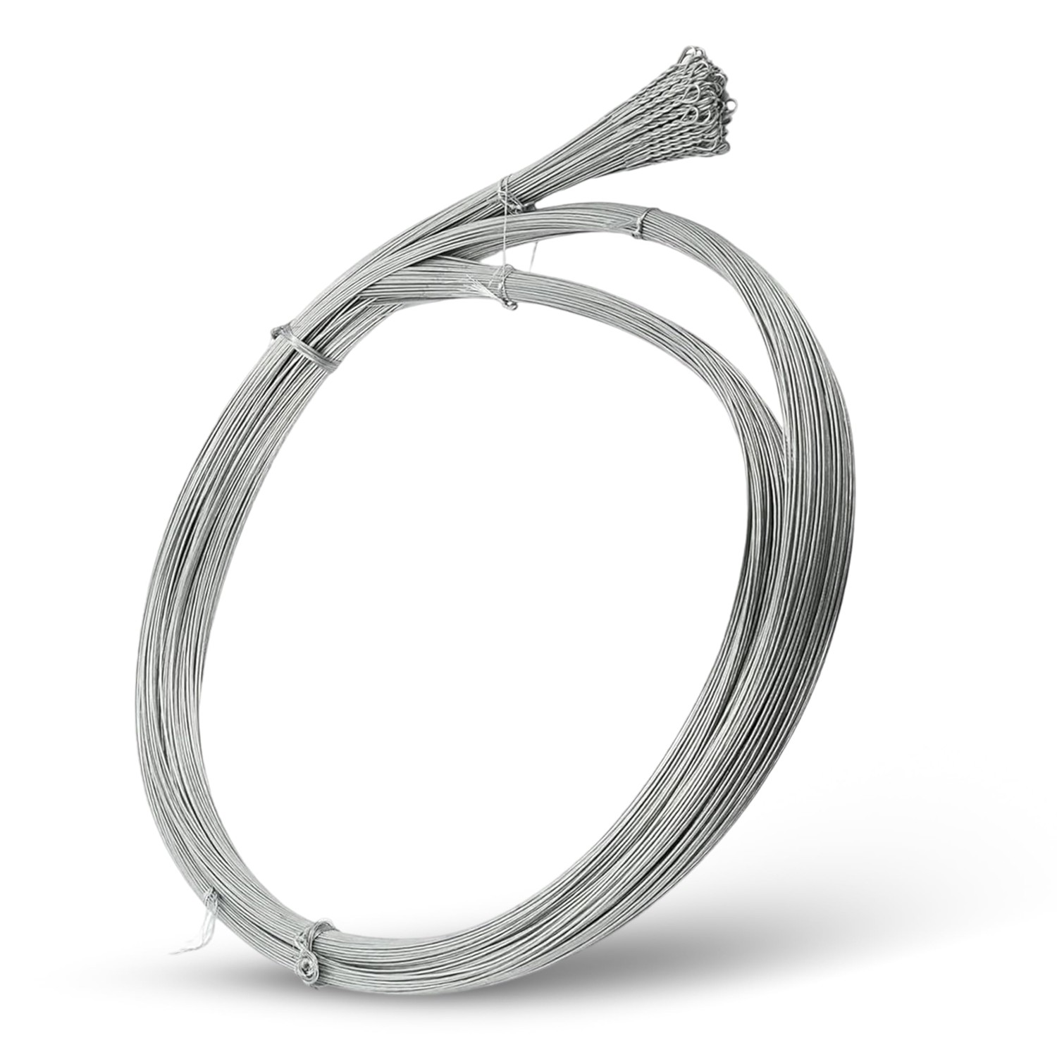 50 Roll 14FT x 14Gauge Galvanized Steel Wire, Single Loop Galvzanized ...