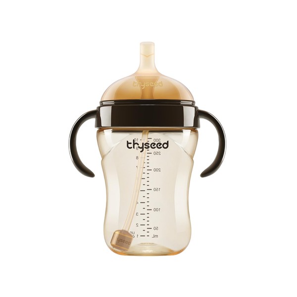 Thyseed PPSU Weighted Straw Cup with Handles Toddlers Transition Bottles
