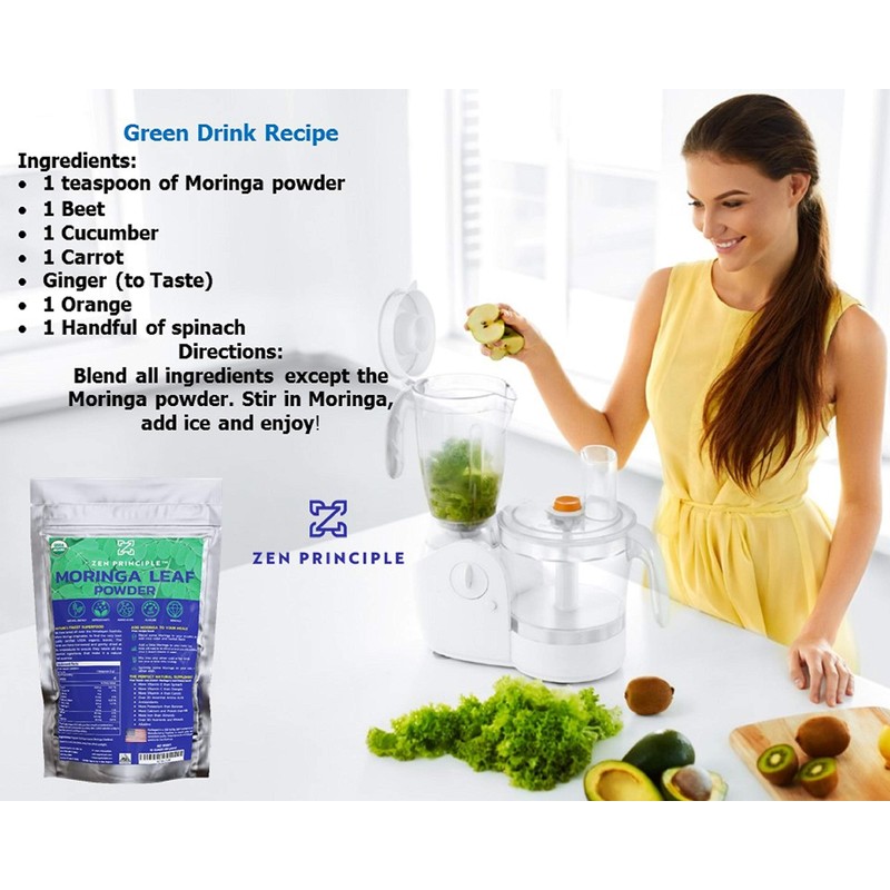 Zen Principle Zen Principle 2-Pack Premium Organic Moringa Oleifera Leaf