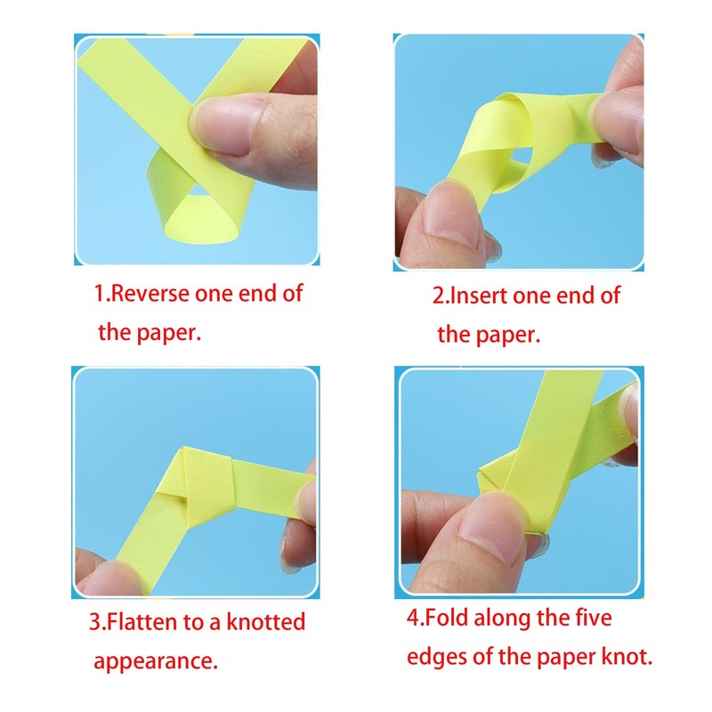 2700 Sheets Origami Star Paper Strips for DIY Hand Art