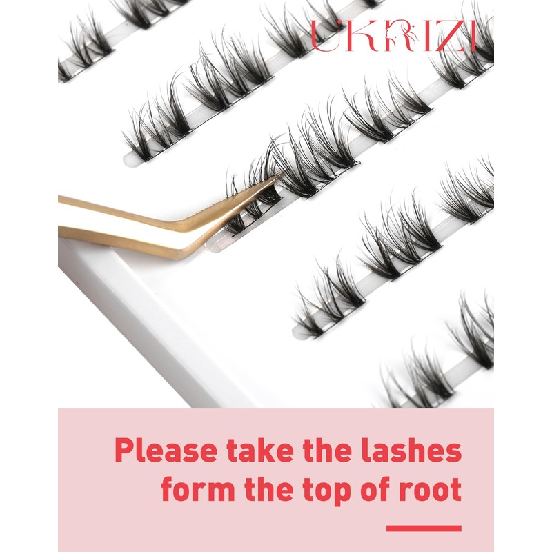 Natural Eyelashes Wispy Cluster Eyelashes C Curl DIY Eyelash Extensions