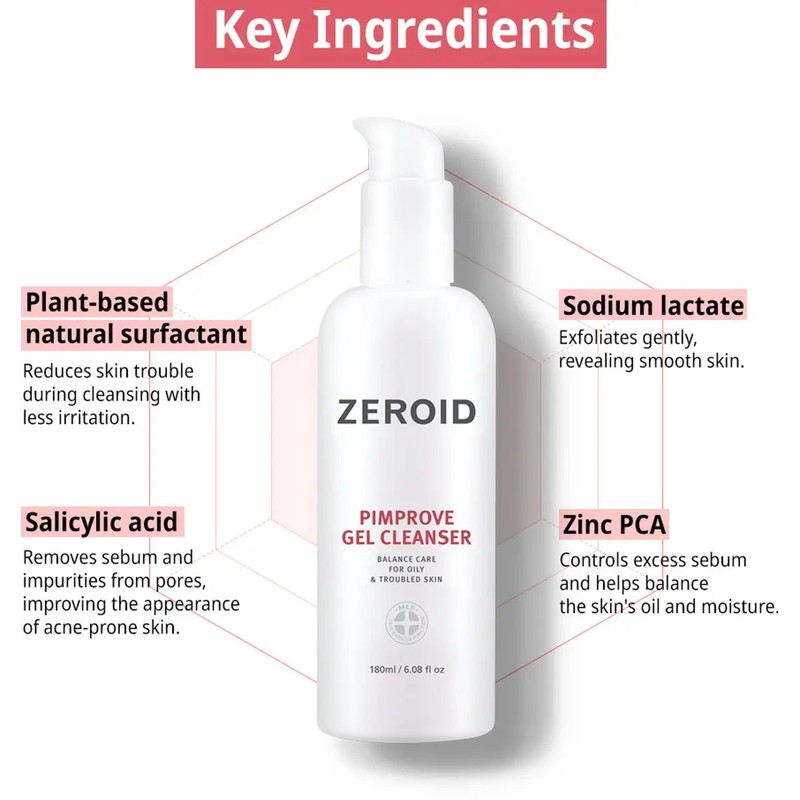 ZEROID Pimprove Gel Cleanser