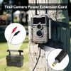 Durable Chew-Resistant Power Cable for Trail Cameras, Compatible with Tactacam