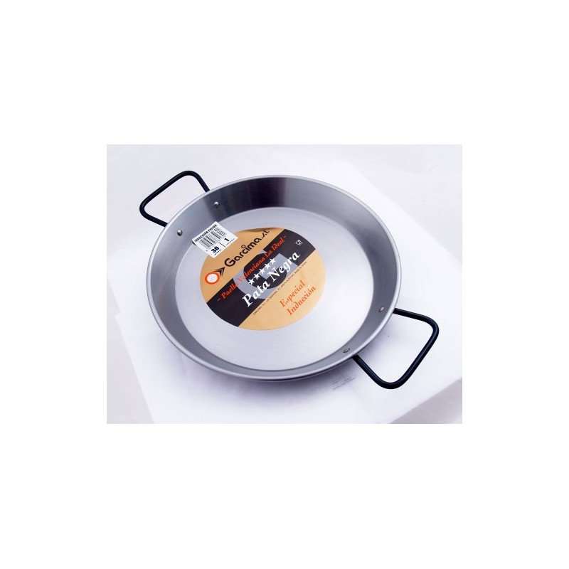 La Ideal Restaurant Grade 'Pata Negra' Paella Pan - Flat