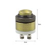 Alnicov 2 Pcs Brass Door Bell Momentary Push Button Switch,