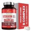 Vegan Vitamin B Complex Advanced with Added Vitamins D3 &