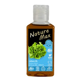 Nature Max Lettuce Oil Natural Undiluted Pure For Hair & Skin Care & Food Cold Pressed Egyptian Egypt Arab Arabic Herbal Herb Herbs Kosher Halal (1 Pack = 3.38 oz / 100 ml) زيت الخس