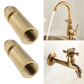 LT Easiyl 4Pcs Tap Extension G1/2 1/2 Inch 20mm and 50mm Brass Extension Fitting Female x Male Brass Pipe Thread Extension for Drinking Water and Heating