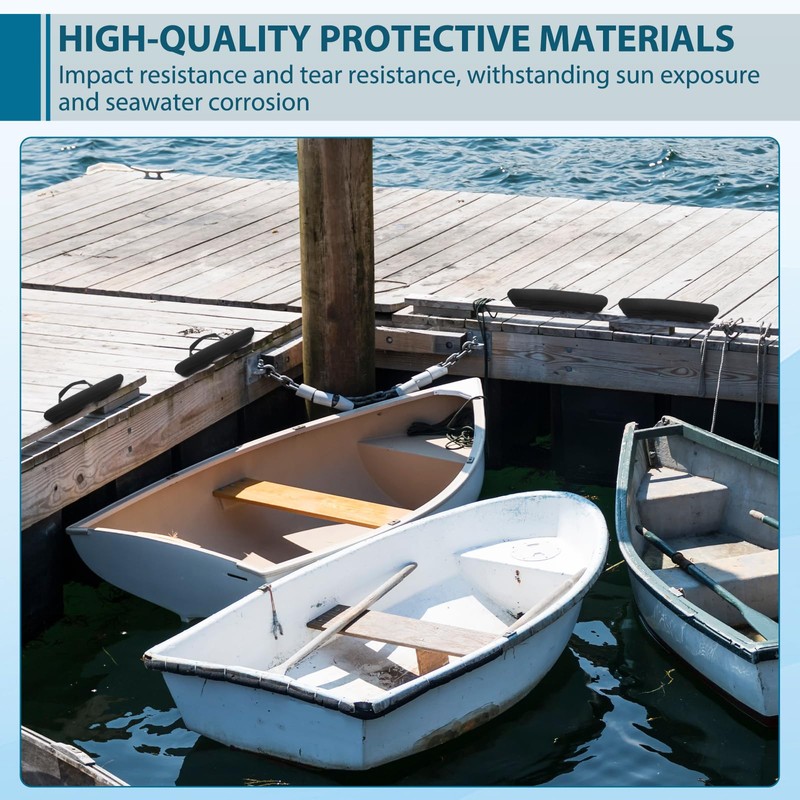 Jenaai 4 Pcs Dock Cleat Cover for 4/5/6 Inch Boat