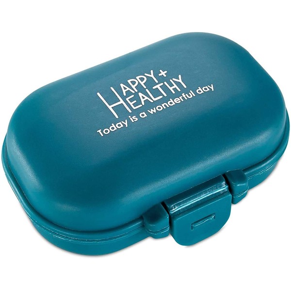 Travel Pill Box - 4 Compartments Medicine Carry Case - A Daily Pill Box Vitamin Box for Luggage or Handbag