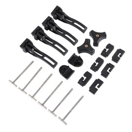 DICMIC Truck Tonneau Cover Replacement and Accessories Part Kit for Hard Tri-fold & Quad-fold Truck Bed Cover Include Nut, T-Bolt and Tonneau Cover Clamp, 4X Rear Clamp