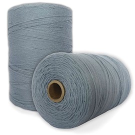 100% Cotton Loom Warp Thread (Light Blue), 8/4 Warp Yarn (800 Yards), Perfect for Weaving: Carpet, Tapestry, Rug, Blanket or Pattern - Warping Thread for Any Loom