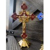 1 INRI Crucifix Altar Stand With Detachable Base 1 1"
