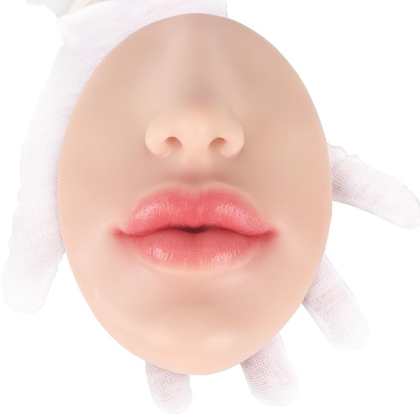 Vnmcry Silicone Nose Mouth Model Soft Flexible Piercing Practice Body