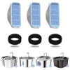 PEKTACO Cat Water Fountain Filters Replacement & Pre-Filter Sponges for