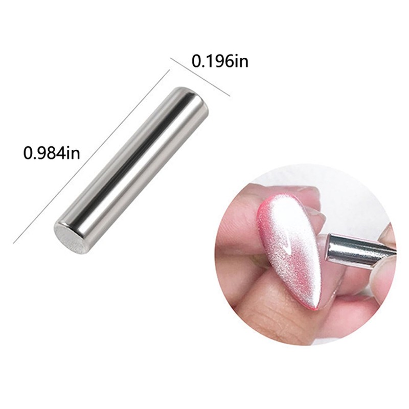 JERCLITY 6 Pieces Cat Eye Magnet for Nails Double-Head Nail