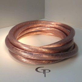 GP Car Audio 10 ft TRUE AWG 1/0 Gauge OFC COPPER Power Wire CLEAR Ground Cable GP Car Audio