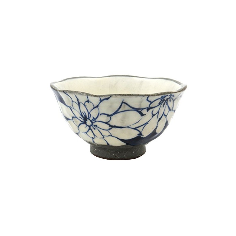 Hasami ware Duchess 昭 Kilns, Powder Pull Hand Painted Dahlia