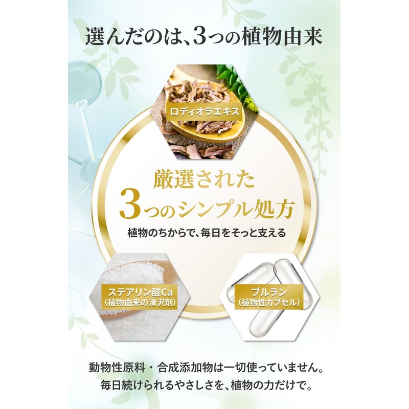 【conoha】ロディオラゼロ ロディオラ サプリ 高配合 350mg 集中力 サプリメント 国内製造 1日1粒 30日分