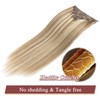 MY-LADY Clip in Hair Extensions Human Hair Thick 160g 22