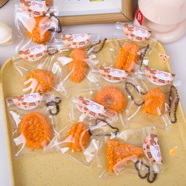 Mini Food Mochi Squishy Toys,Mochi Squishy Toys for Party Bags,Small Kawaii Soft Fidget Toy Party Bag Fillers for Kids Girls Party Favors Birthday Gifts,Christmas Surprise Filler Gift