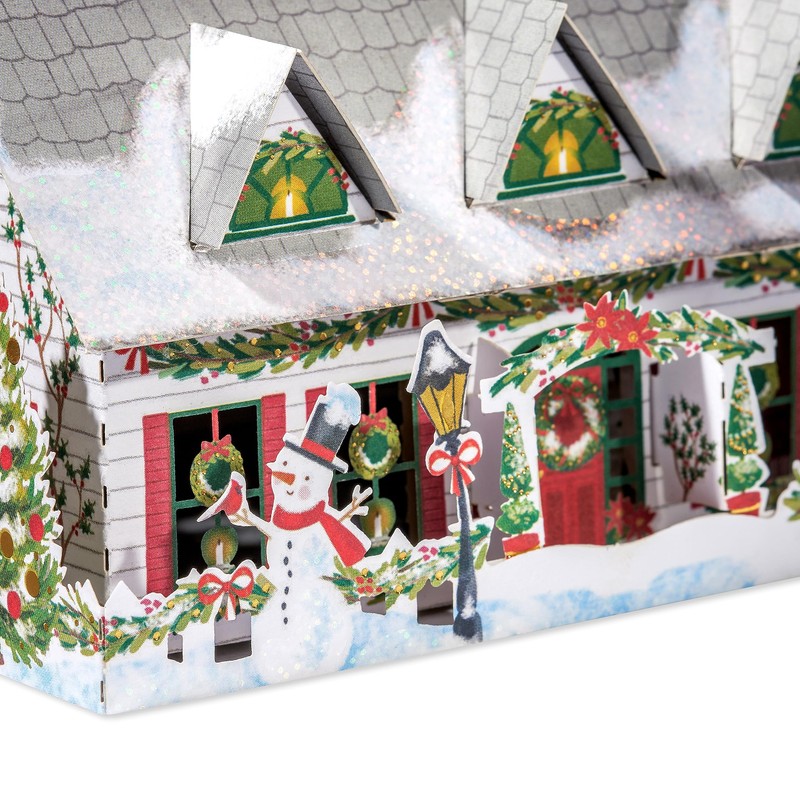 American Greetings Pop Up Christmas Village Décor Keepsake with Envelope