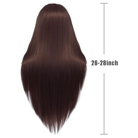 Cosmetology Mannequin Head with Synthetic Hair and Adjustable Stand 26-28” Blonde for Braiding Hair Styling Training Hairart Hairdressing Salon Display