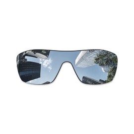 Combine8 Ploarized Replacement Lenses for Oakley Batwolf OO9101 Sunglasses - Silver Titanium