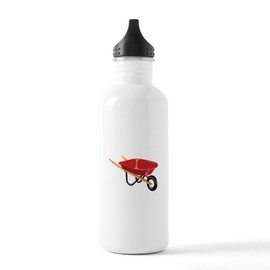 CafePress Red Wheelbarrow Water Bottle 1.0L (34 oz) Stainless Steel Water Bottle