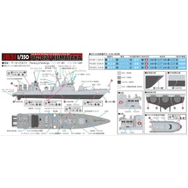 Pit Road JB31 1/350 Skywave Series Maritime Self-Defense Force Missile Boat PG-827 Kumataka Total Length 6.0 inches (152 mm) Plastic Model