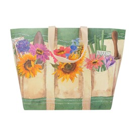 Caspari Garden Large Tote Gift Bags - 4 Gift Bag Included