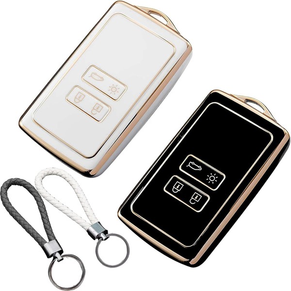 Bamyli 2 PCS Car Key Covers TPU Key Cover Case