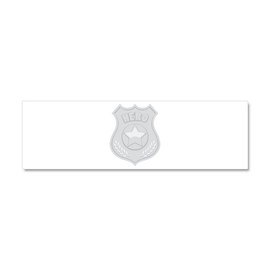 CafePress Hero Badge Car Magnet 10 X 3 10" x 3", Bumper Magnet