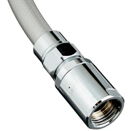 KVK ZS315TS Water-saving e-Shower nf Shower Head (Plated One-Stop) Metallic Hose