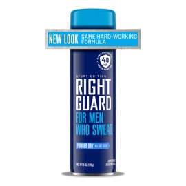 Right Guard Right Guard Sport Antiperspirant & Deodorant Spray | 4-in-1 Protection Spray Deodorant For Men | Blocks Sweat | 48-Hour Odor Control | Powder Dry Scent, 6 oz.