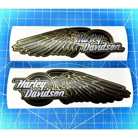 Oracal Wing Gas Tank Decal set of 2 For Dyna Soft Tail FXR  Sportster
